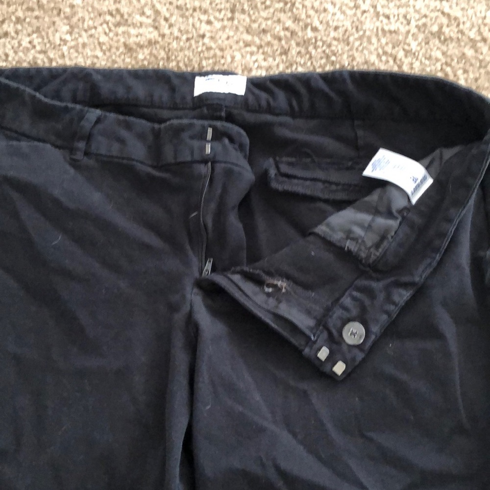 Black, slightly stretchy pants